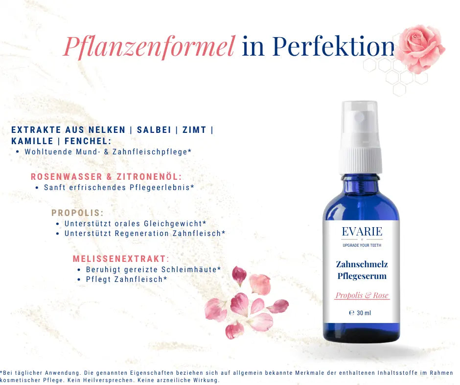 Zahnschmelz Pflegeserum Propolis & Rose