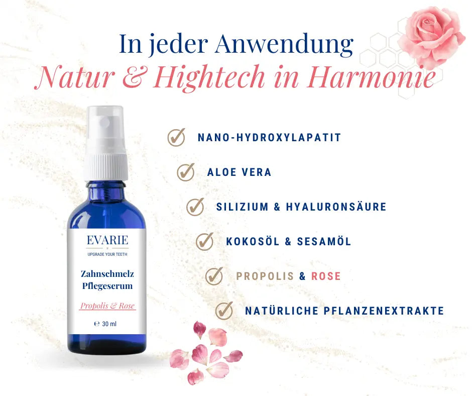 Zahnschmelz Pflegeserum Propolis & Rose